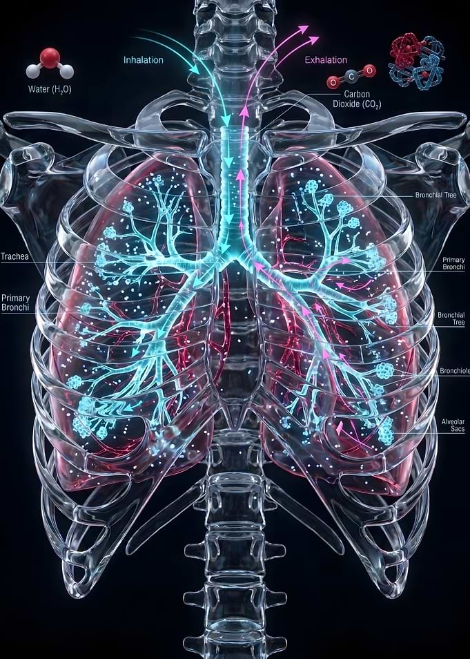 Human Respiratory System Anatomy Diagram