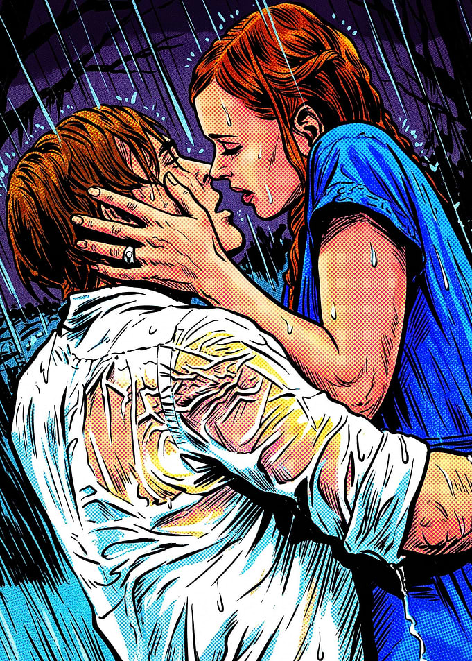The Notebook Rain Kiss Pop Art