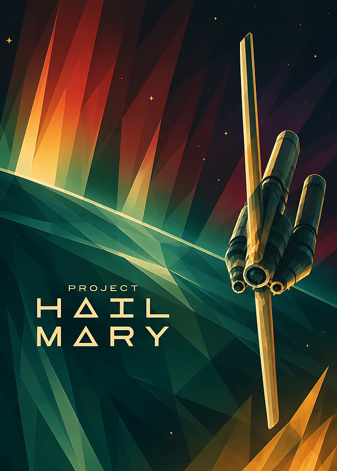 Project Hail Mary Space Poster