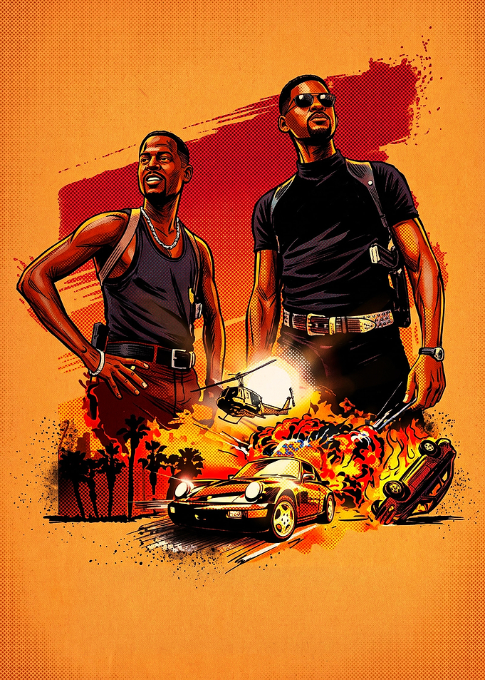 Bad Boys Movie Poster Art