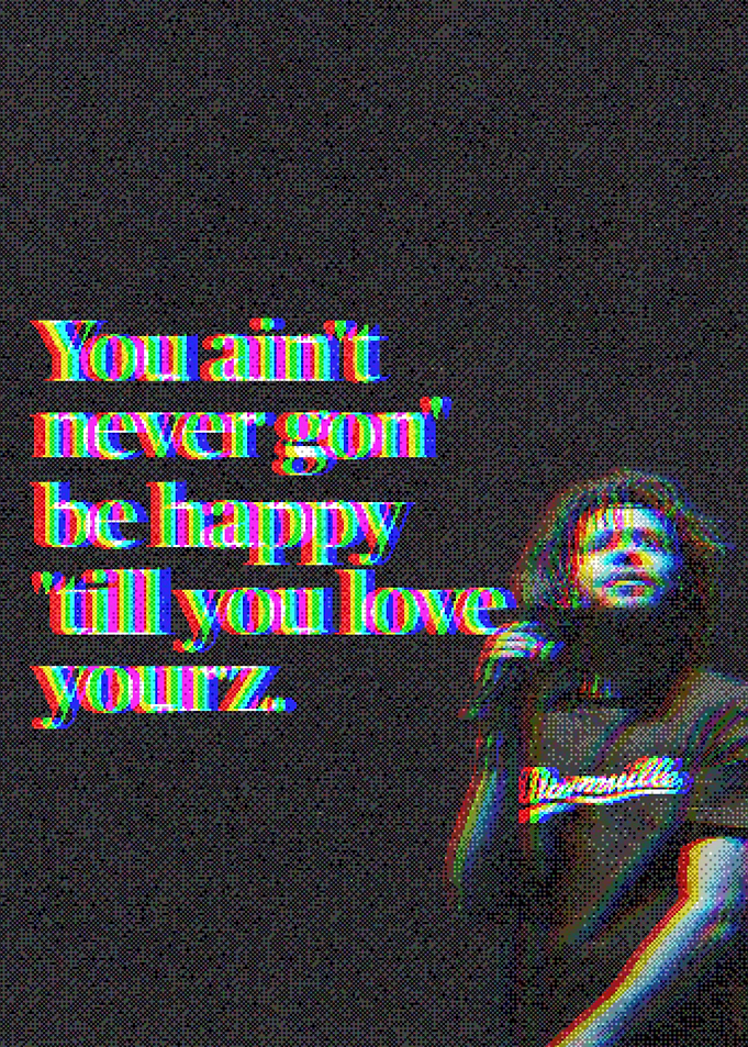 J. Cole Love Yourz Quote Poster