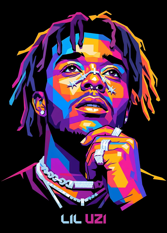 Lil Uzi Vert Pop Art Portrait
