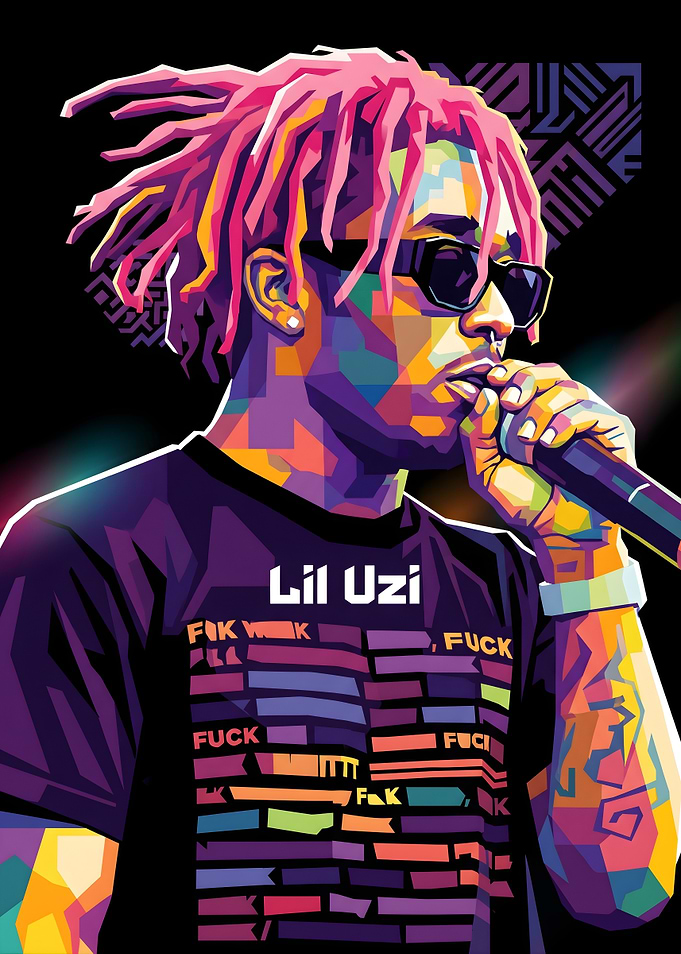 Lil Uzi Vert Pop Art Portrait