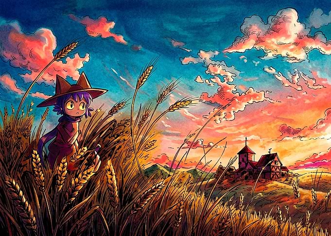 Niko from OneShot in Wheat Field