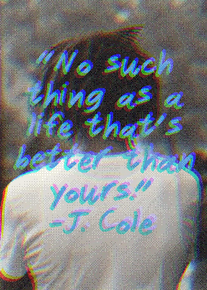 J. Cole Inspirational Quote Poster