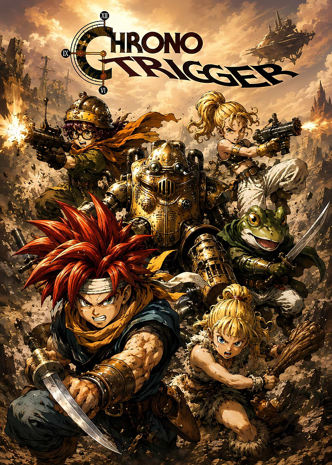 Chrono Trigger Character Ensemble Poster