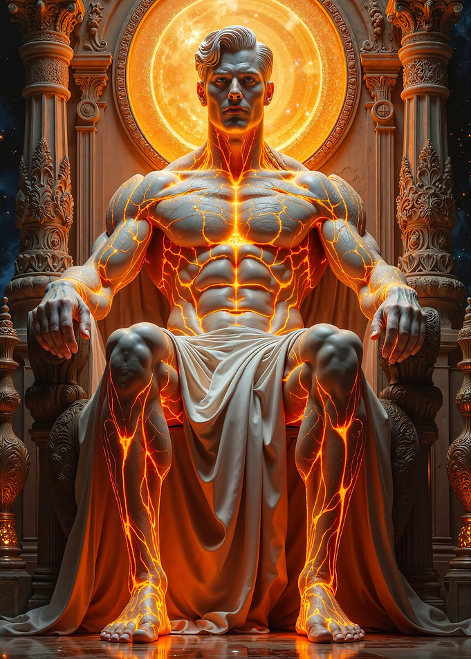 God of Fire on Throne