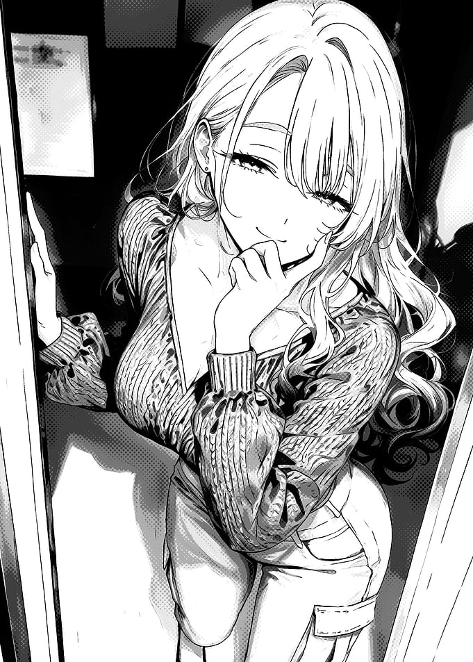 Manga Style Portrait of Young Woman