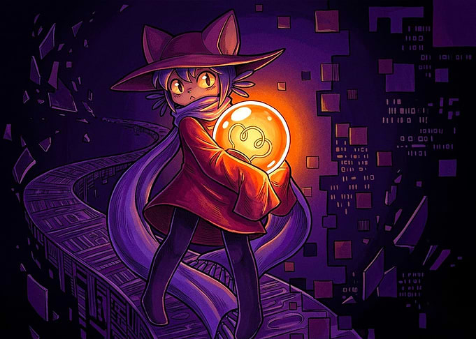 Niko from OneShot holding the sun