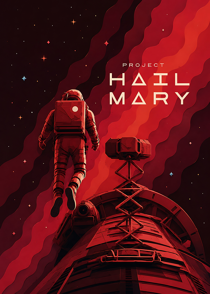 Project Hail Mary Space Poster