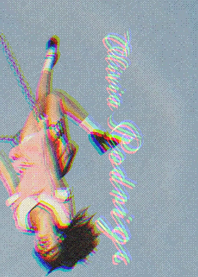 Olivia Rodrigo Glitch Effect Poster