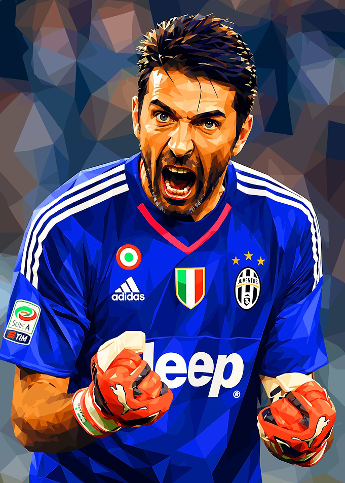 Gianluigi Buffon Low Poly Art