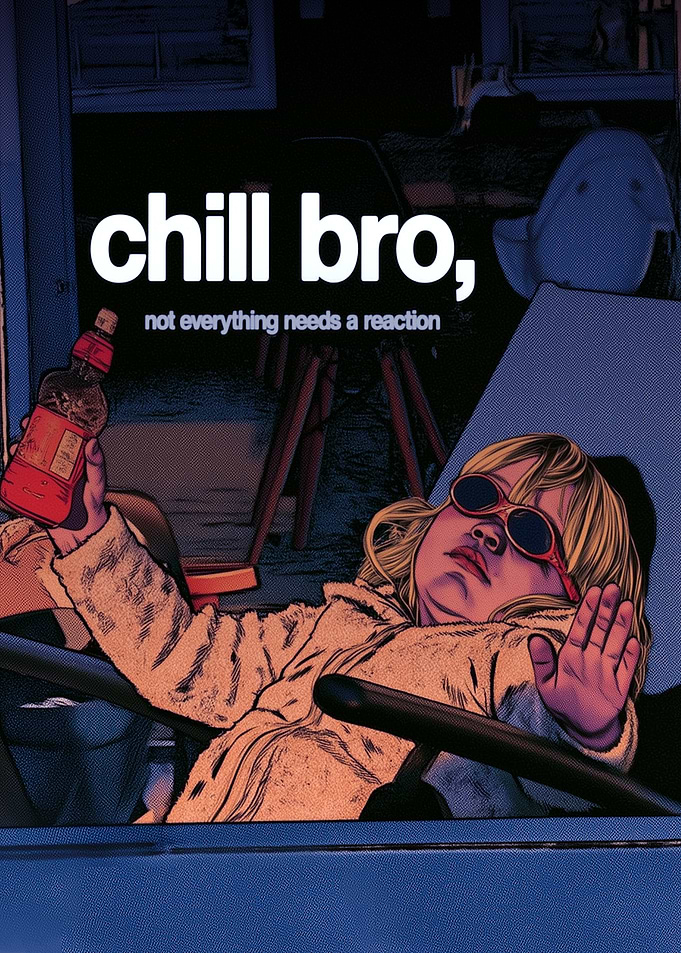 Chill Bro Inspirational Quote Poster