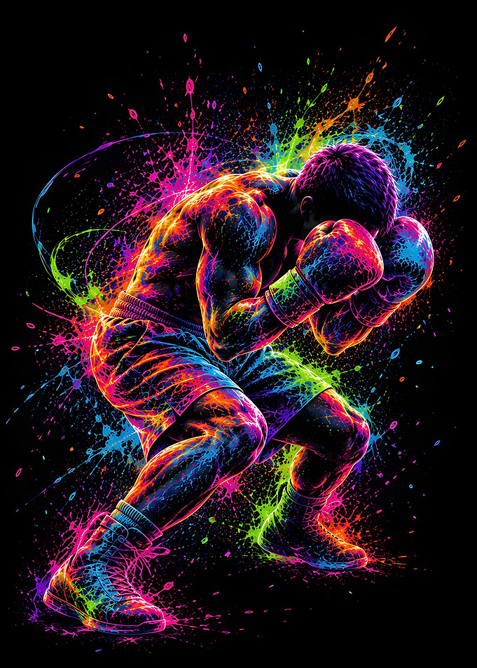 Focused Neon Combat