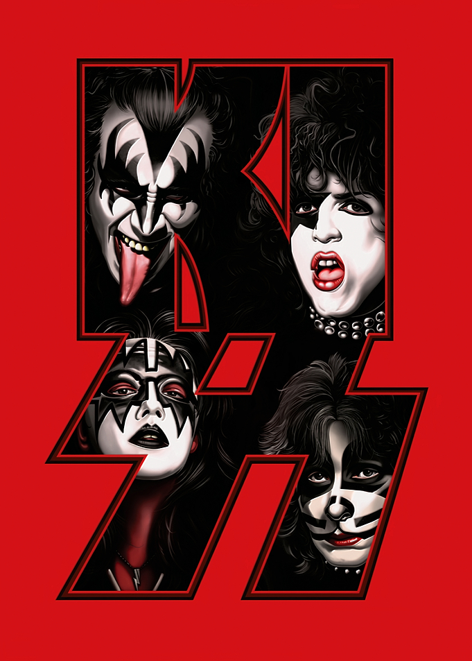 KISS Band Members Logo Graphic