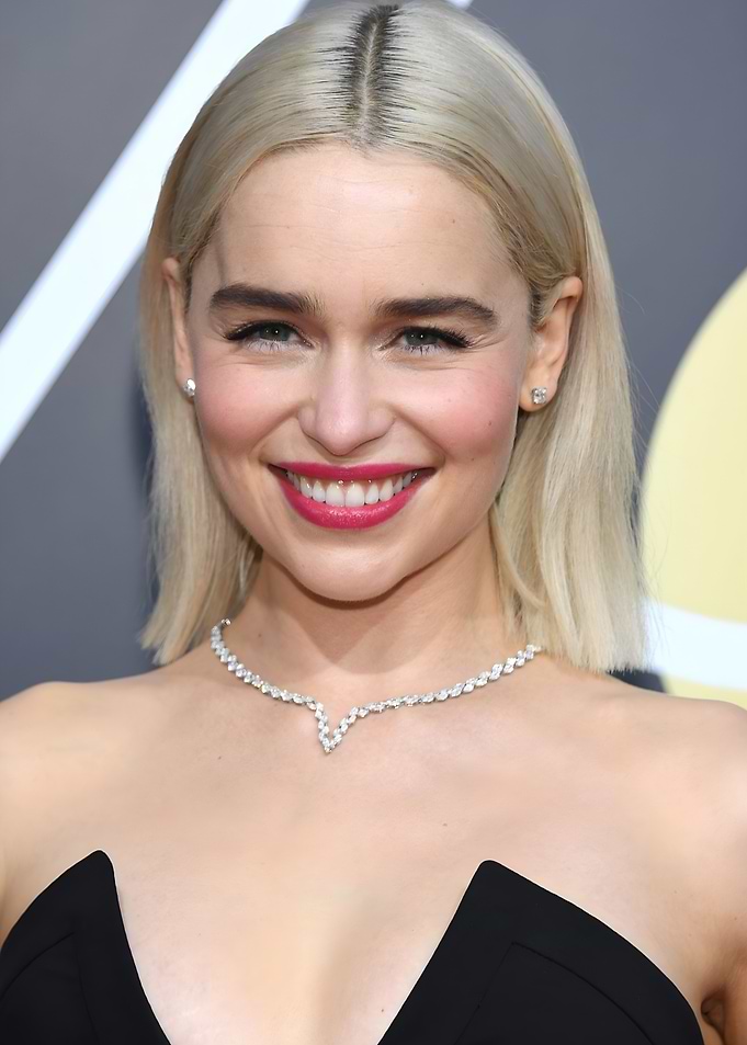 Emilia Clarke at the Golden Globes