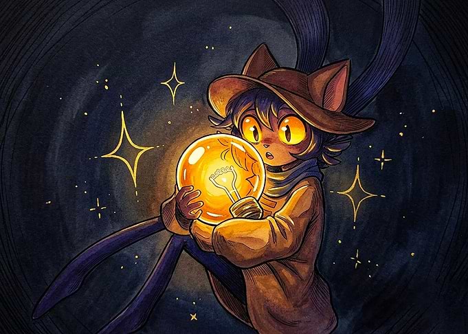Niko from OneShot holding the sun