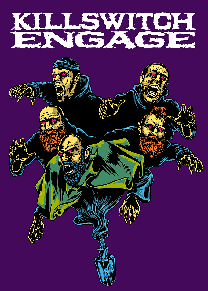 Killswitch Engage Zombie Band Illustration