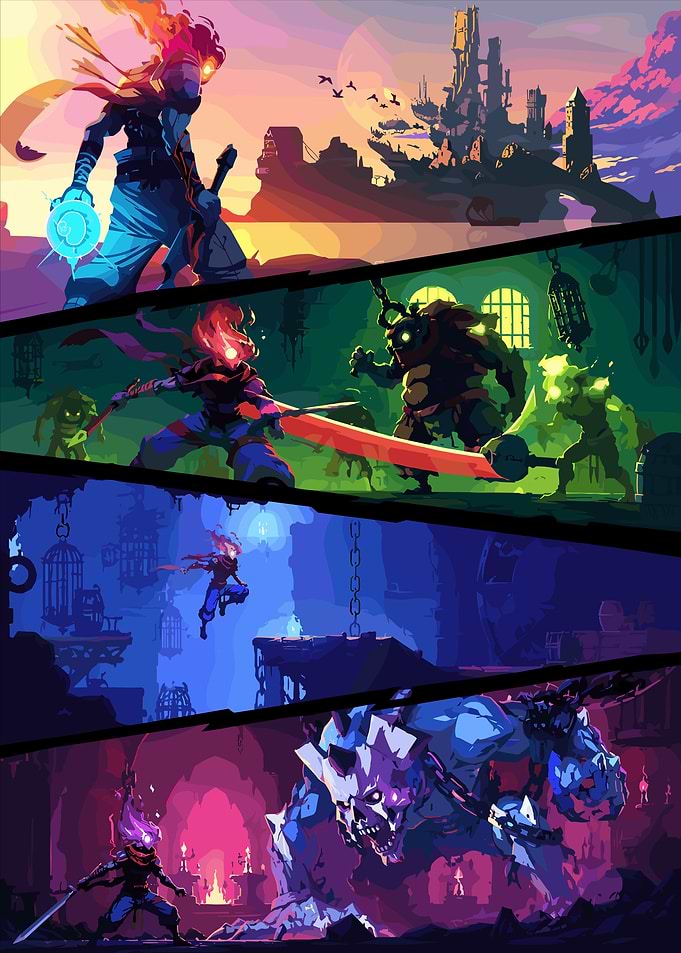 Dead Cells Pixel Art Montage