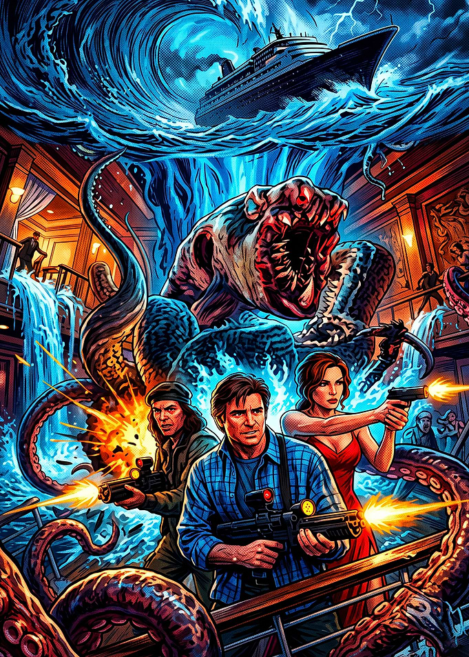 Deep Rising Monster Attack Poster