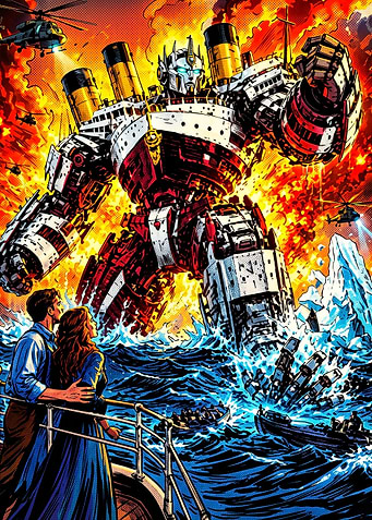 Titanic Transformer Mecha Battle