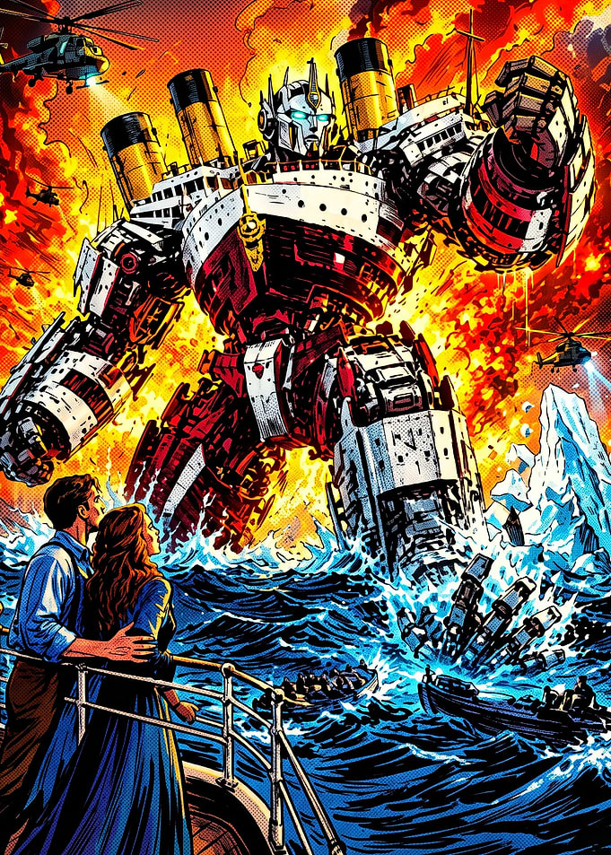 Titanic Transformer Mecha Battle