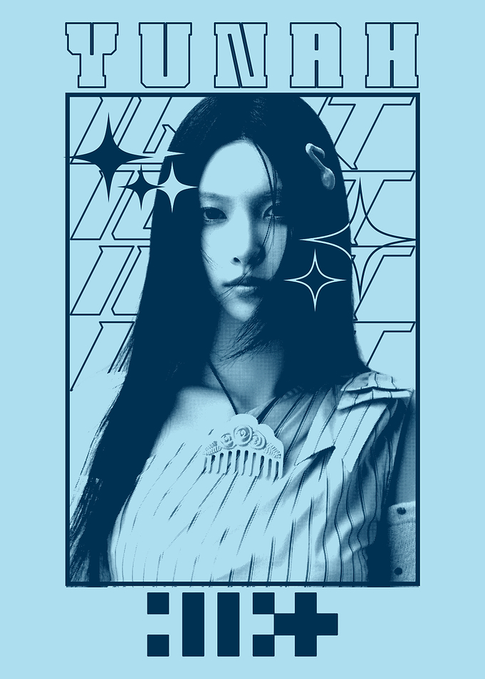 Yunah K-Pop Style Graphic Poster