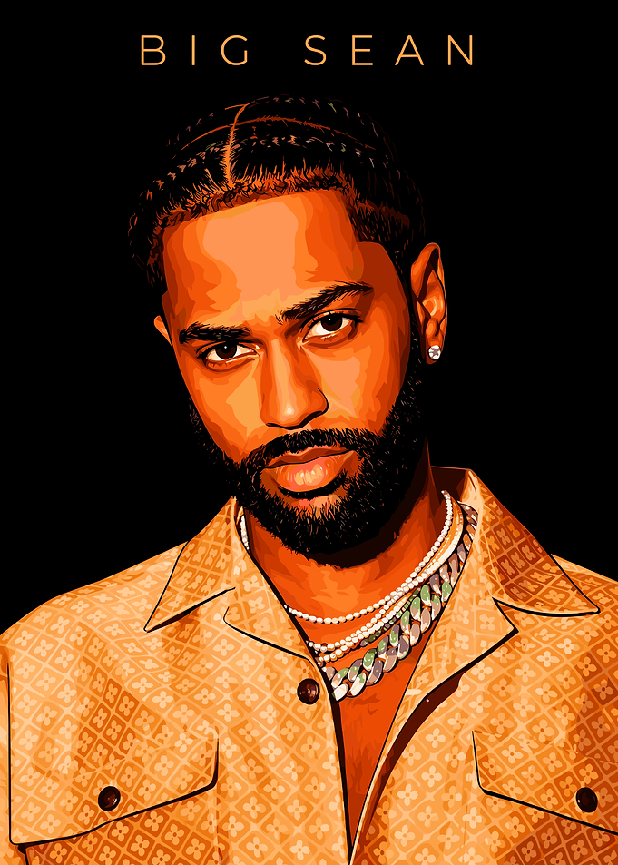 Big Sean Digital Portrait Illustration
