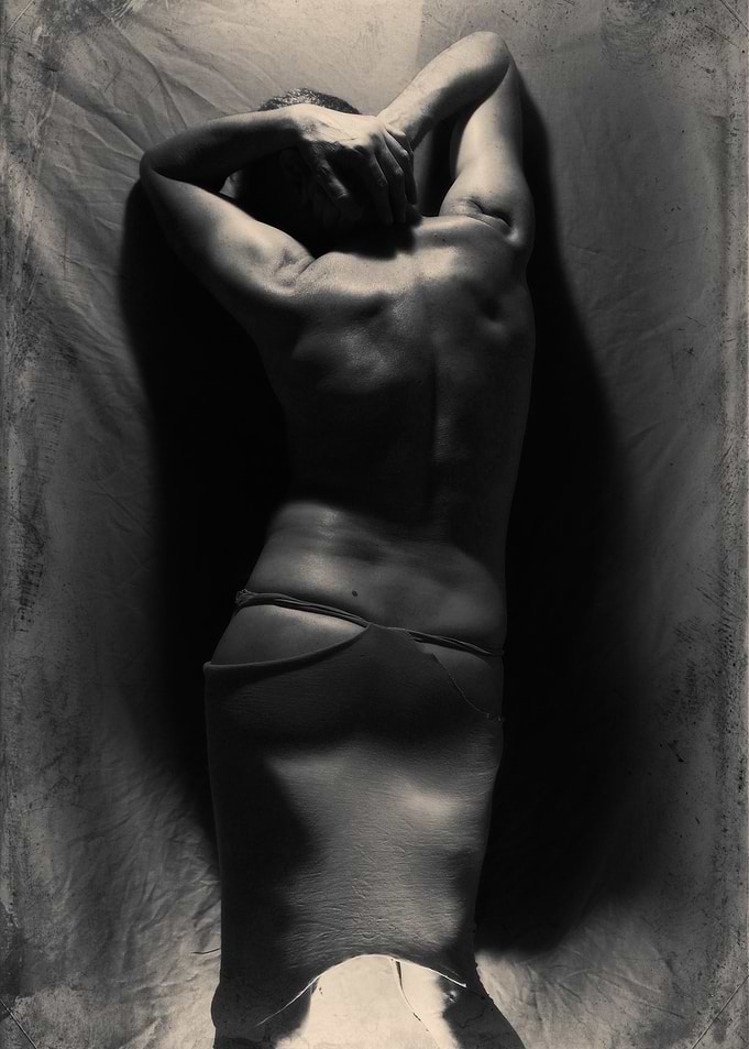 Artistic Monochrome Back Portrait