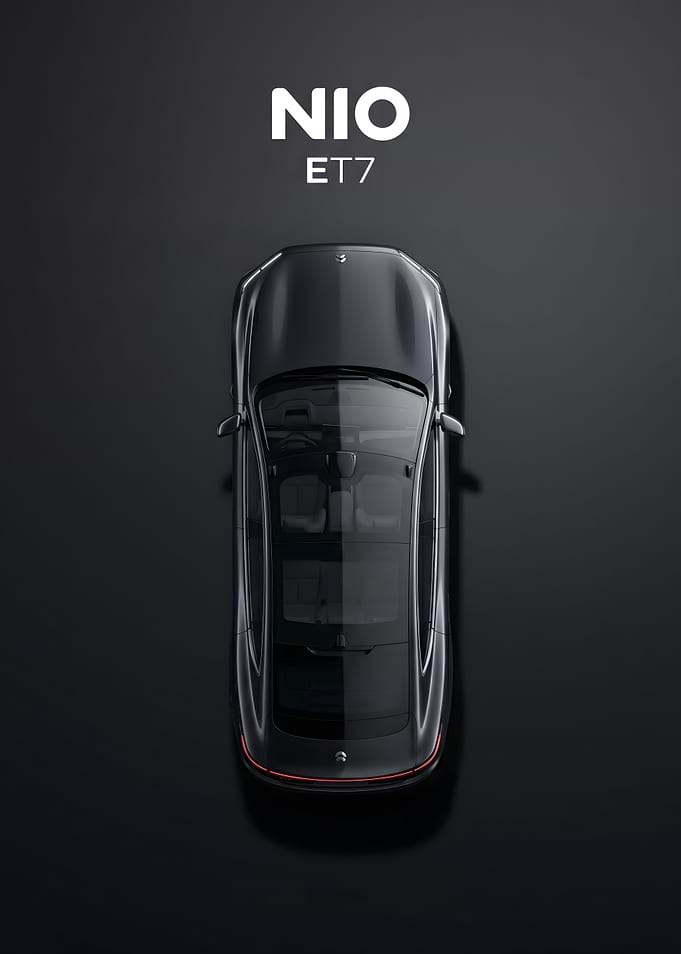 NIO ET7 Top View