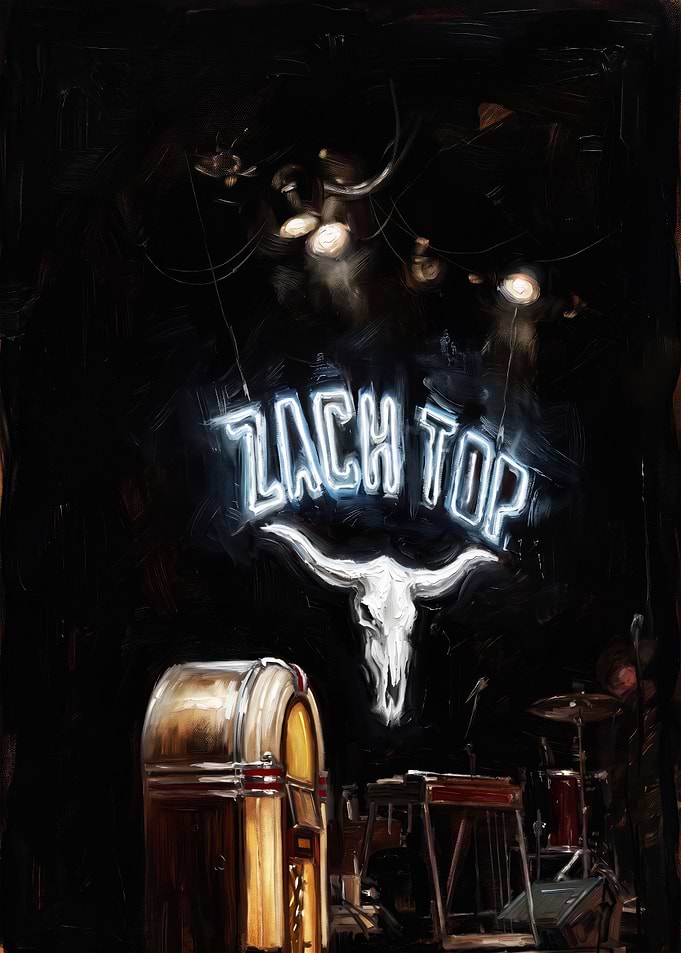 Zach Top Neon Sign Painting