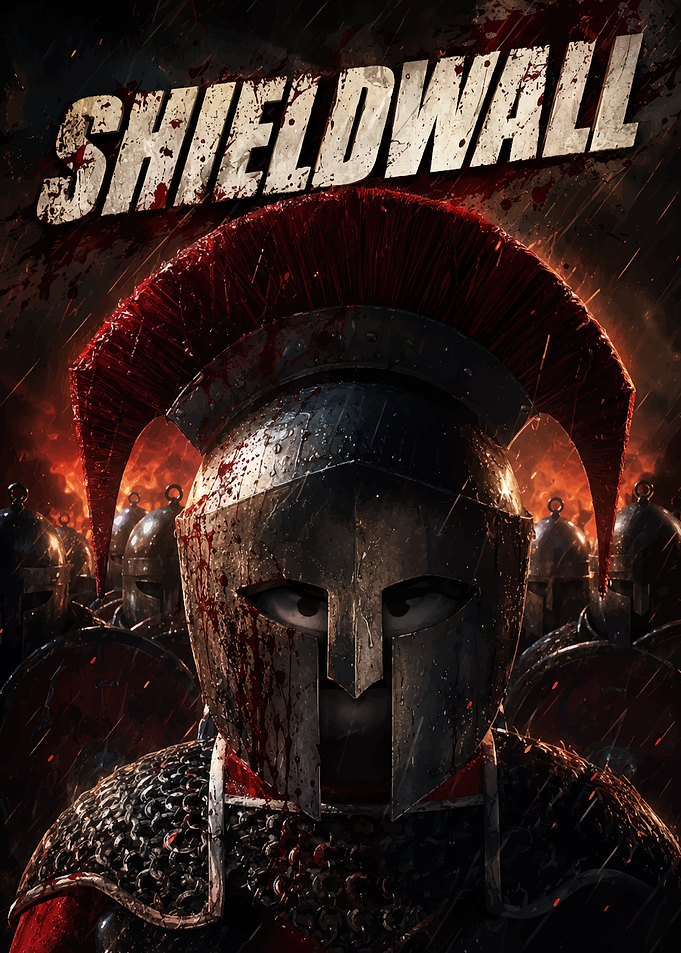 Shieldwall Spartan Warrior Poster
