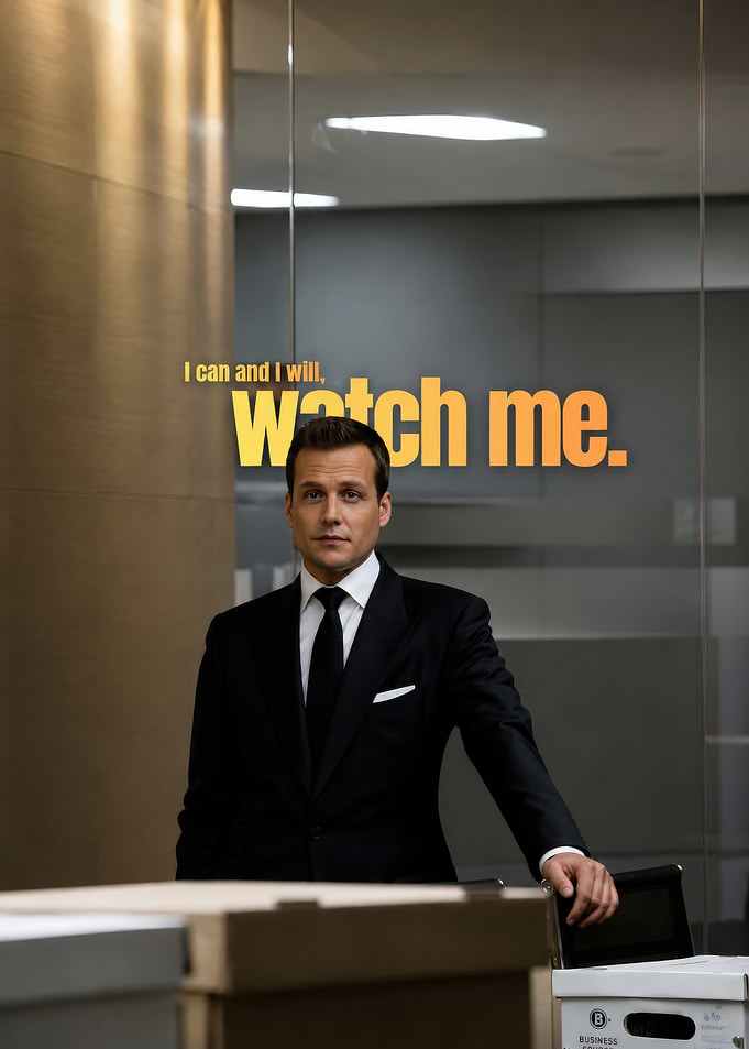Suits Inspirational Quote Poster