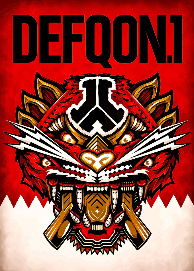 Defqon.1 Festival Tiger Graphic Poster