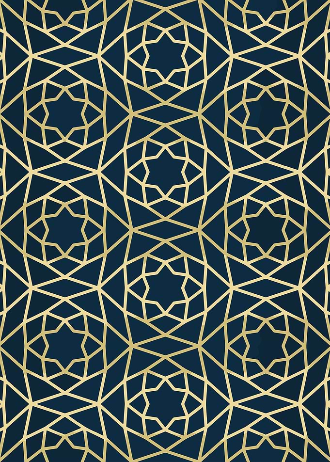 Gold Geometric Islamic Pattern