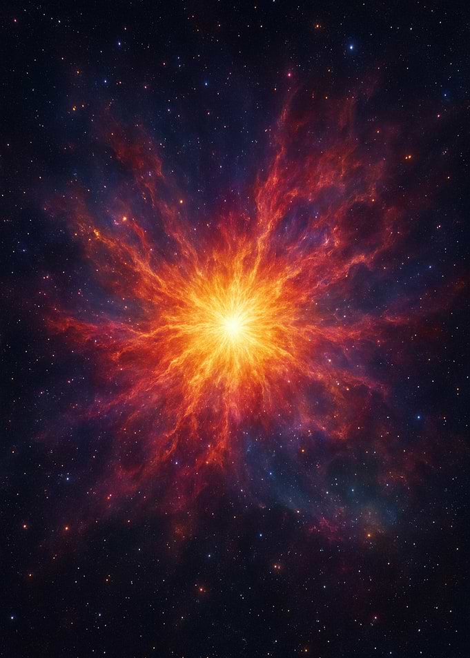 Vibrant Supernova Explosion