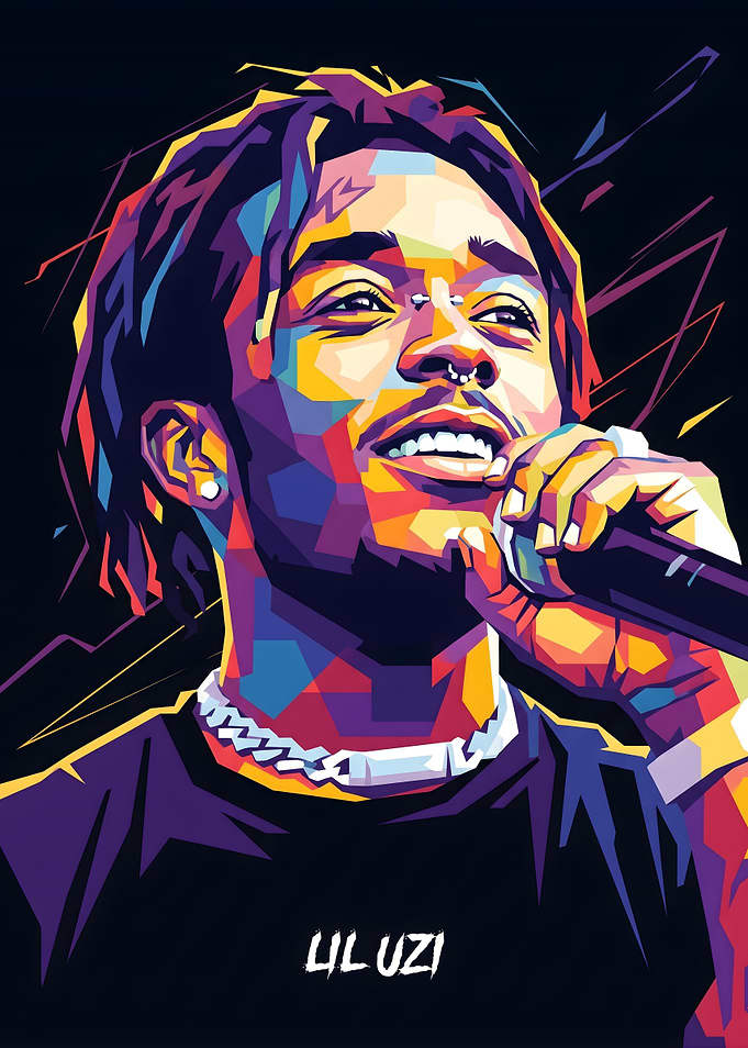 Lil Uzi Vert Pop Art Portrait