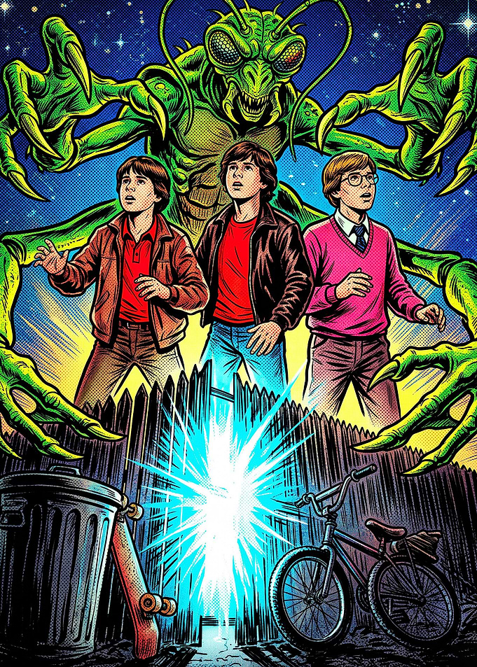 Retro Sci-Fi Horror Poster Art