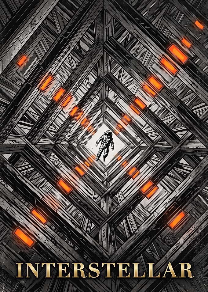 Interstellar Tesseract Movie Poster