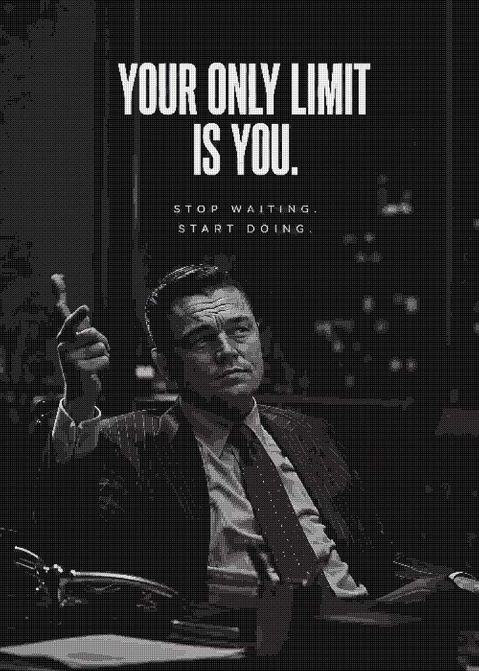Jordan Belfort Inspirational Quote Poster