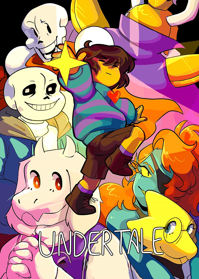 Undertale Character Ensemble Poster
