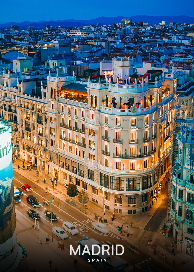 Madrid Cityscape at Twilight