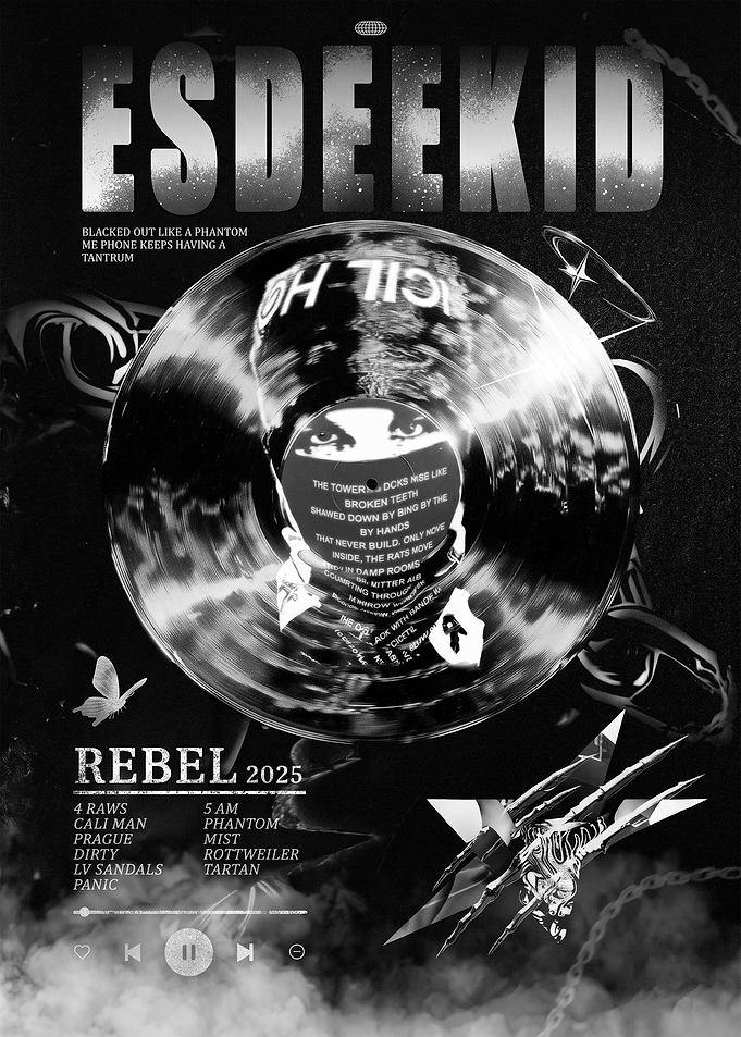 Esdeekid Rebel 2025 Music Poster