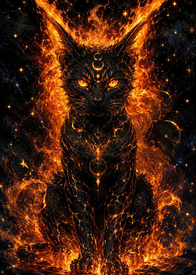 Celestial Fire Cat