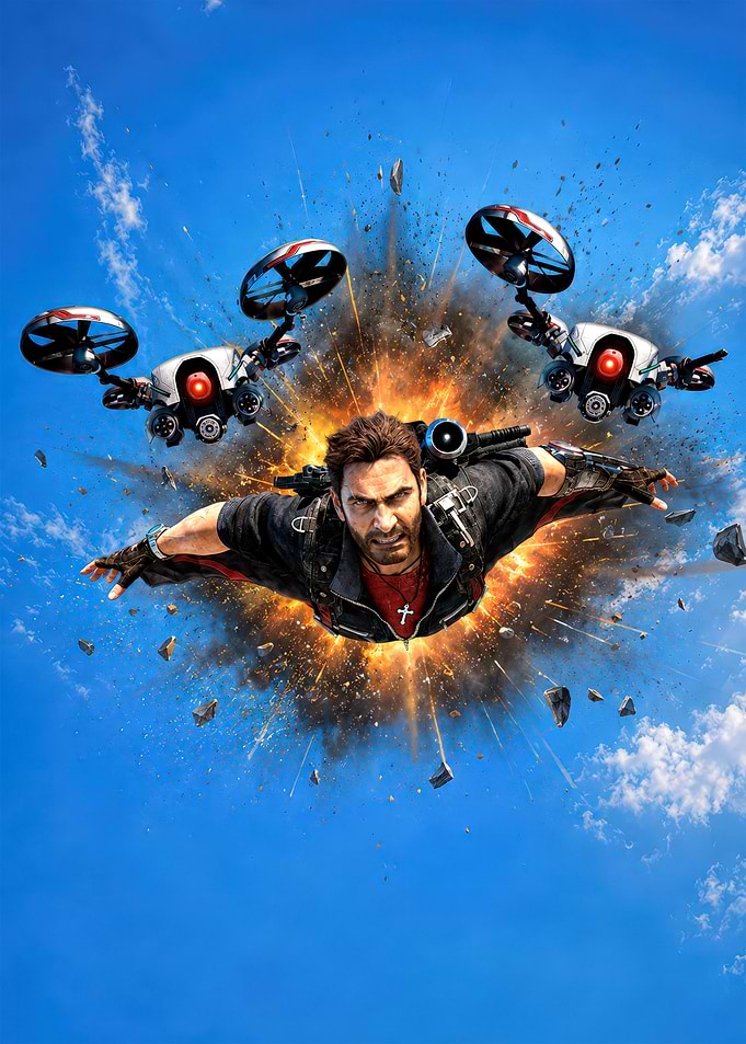 Just Cause 3 Rico Rodriguez Action