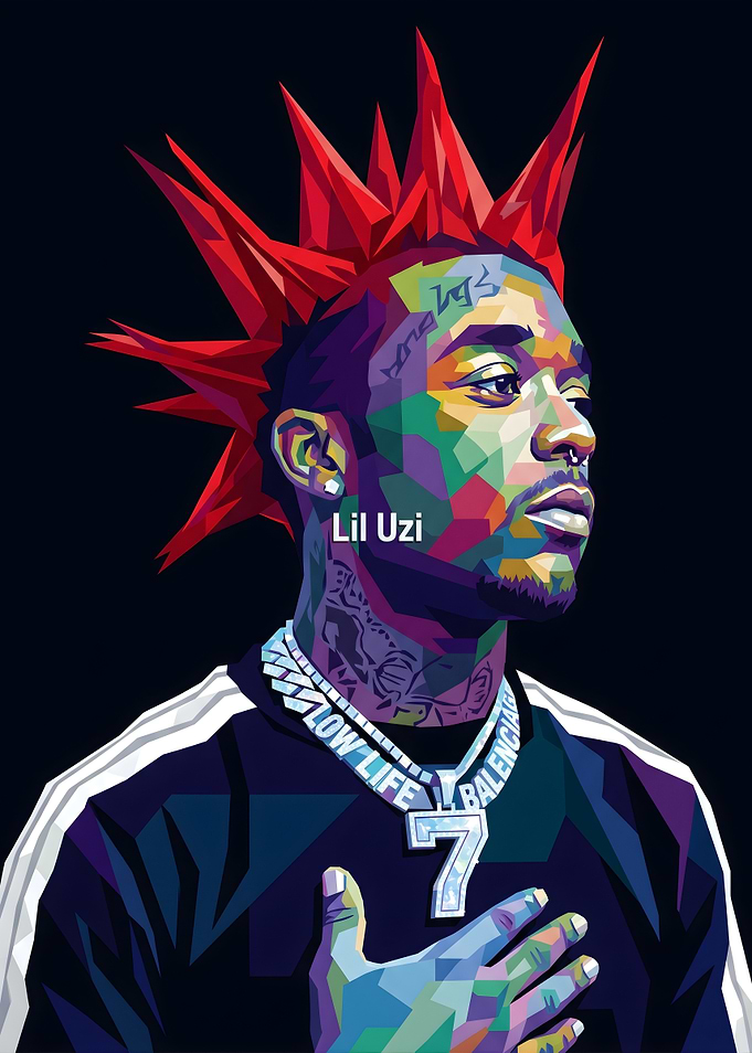 Lil Uzi Vert Pop Art Portrait