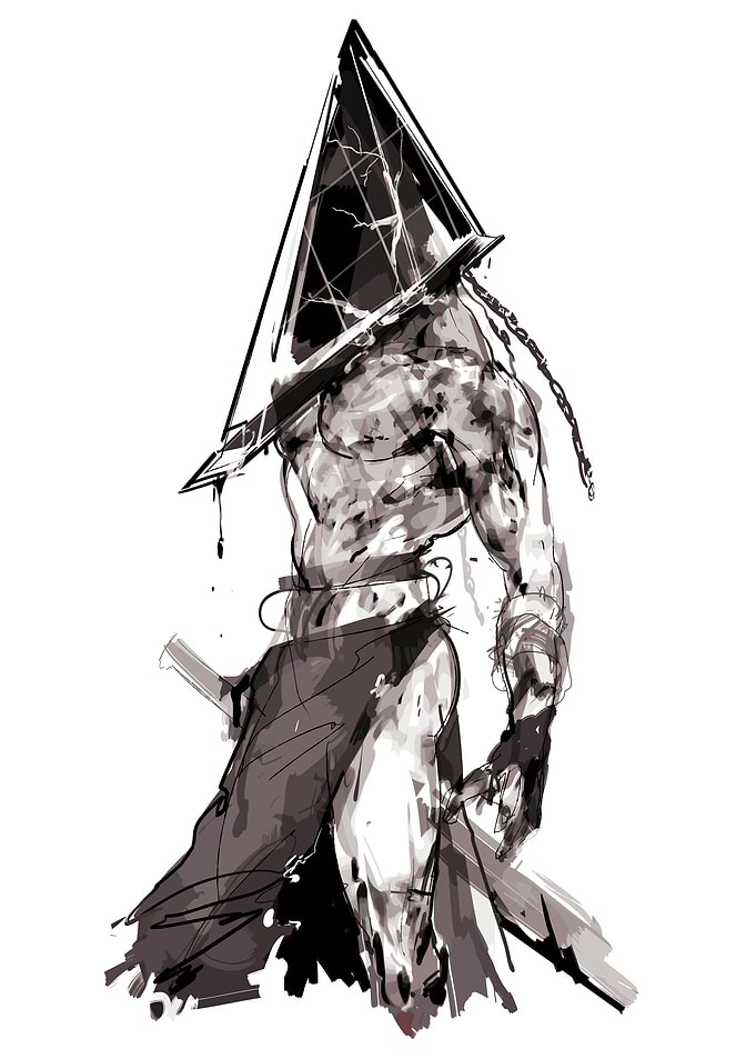 Pyramid Head Silent Hill Sketch