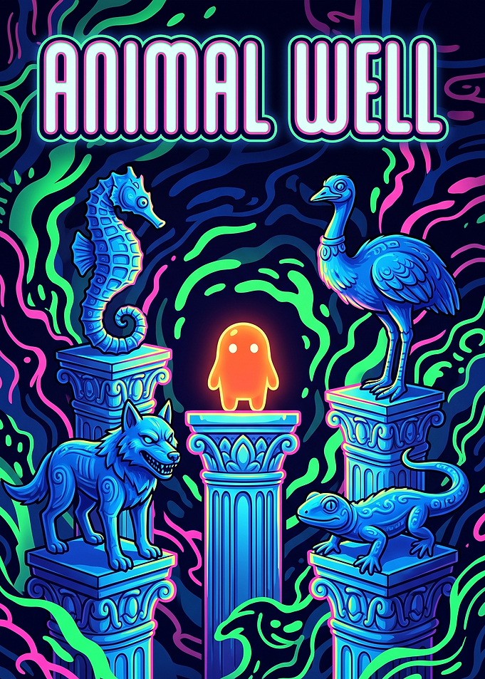 Animal Well Game Poster