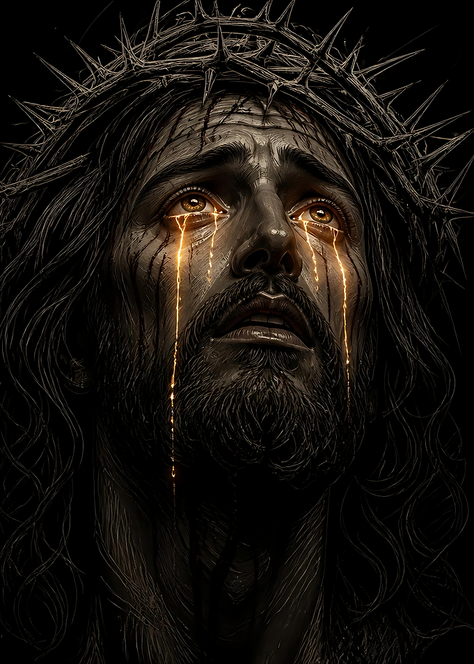 Jesus Christ with Golden Tears