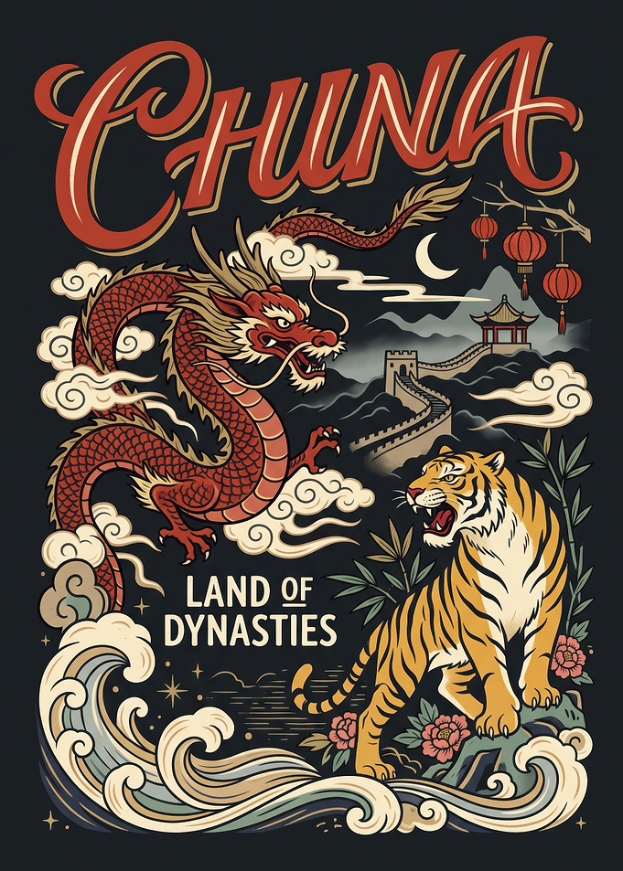 China Land of Dynasties Poster
